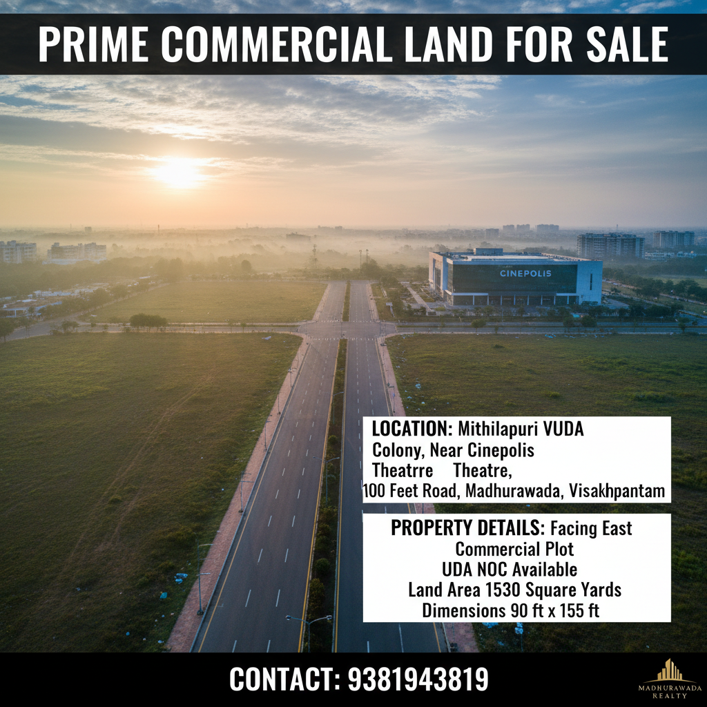 COMMERCIAL LANDS IN  MADHURAWADA COMMERCIAL PLOTS IN MADHURAWADA