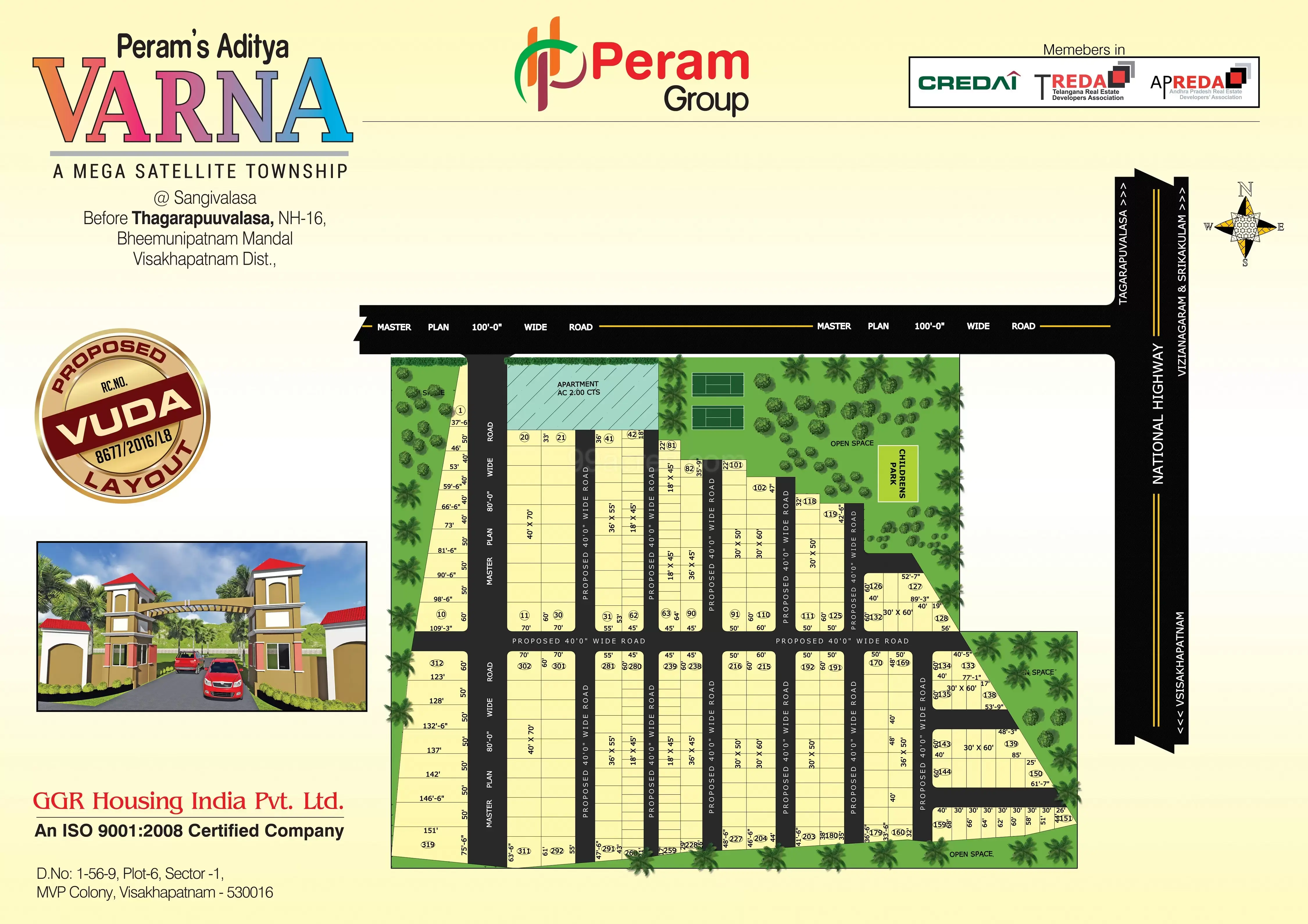 Plots in Sanghivalasa, Peram Aditya Varna plots for sale ,Plots for sale Sanghivalasa