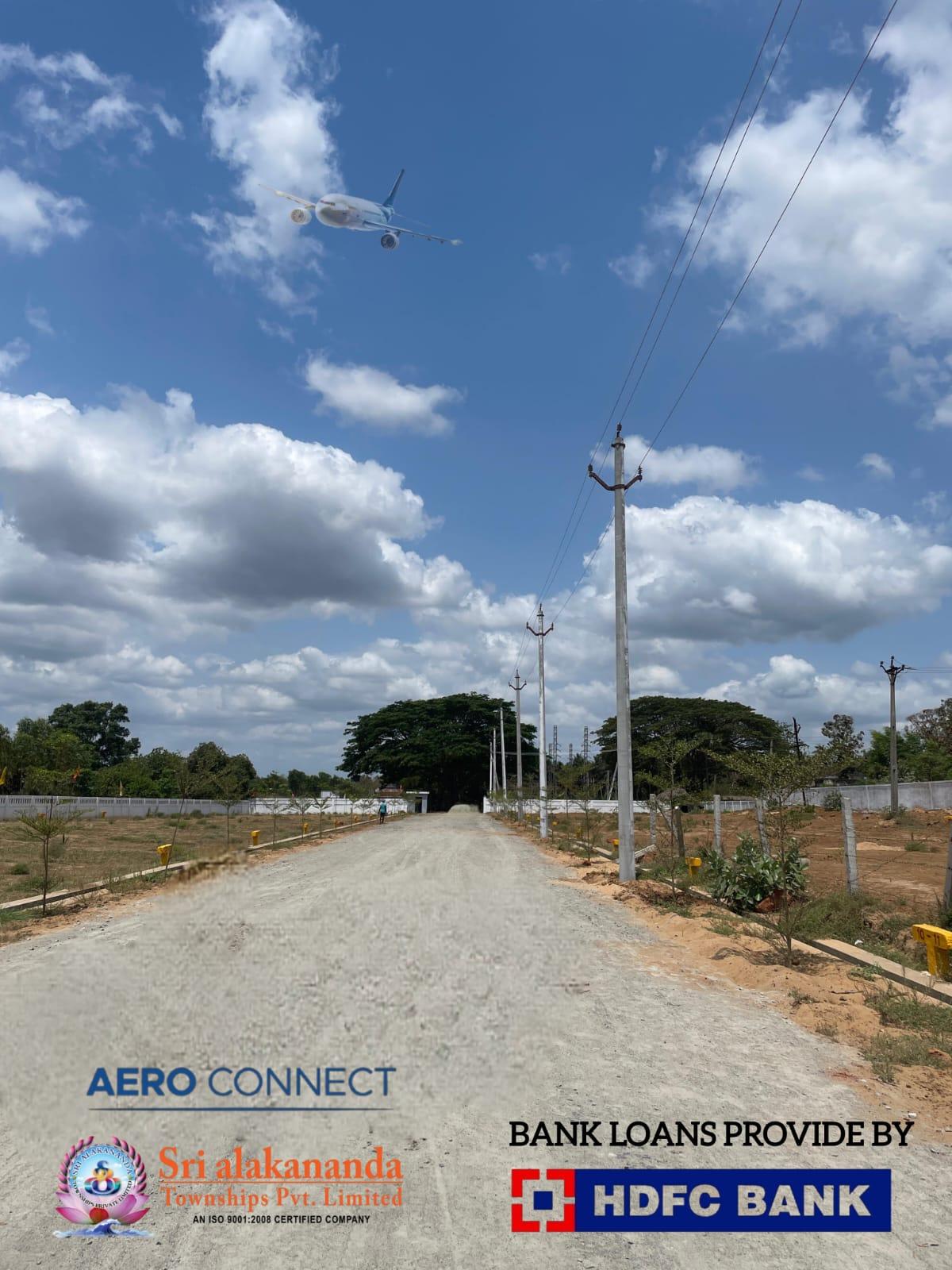AP RERA-approved layout, Aero Connect premium open plots,Aero Connect Bhogapuram highway facing plots for sale