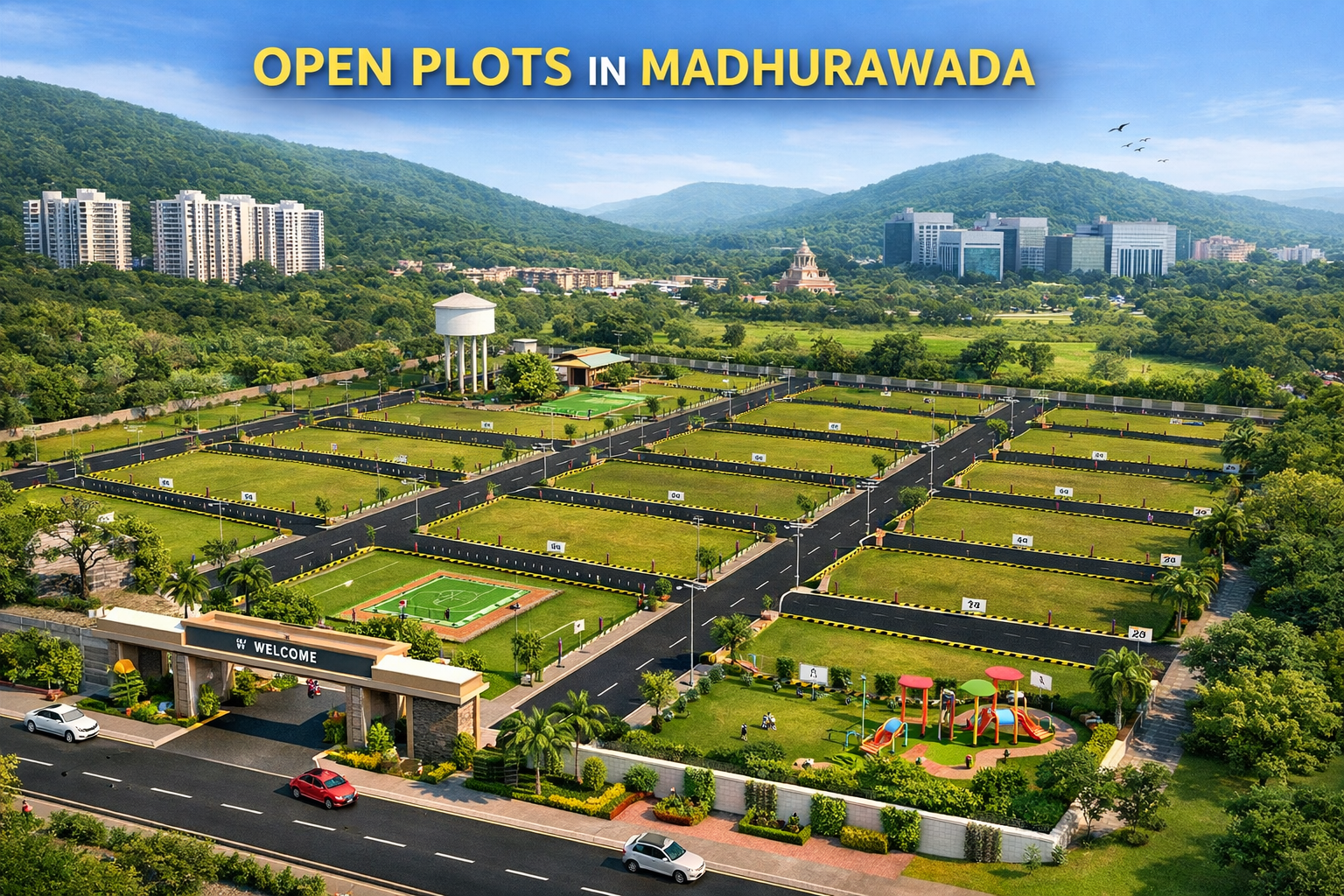VUDA-approved plots in Madhurawada, East-facing VUDA plots Madhurawada, Residential land for sale in Madhurawada
