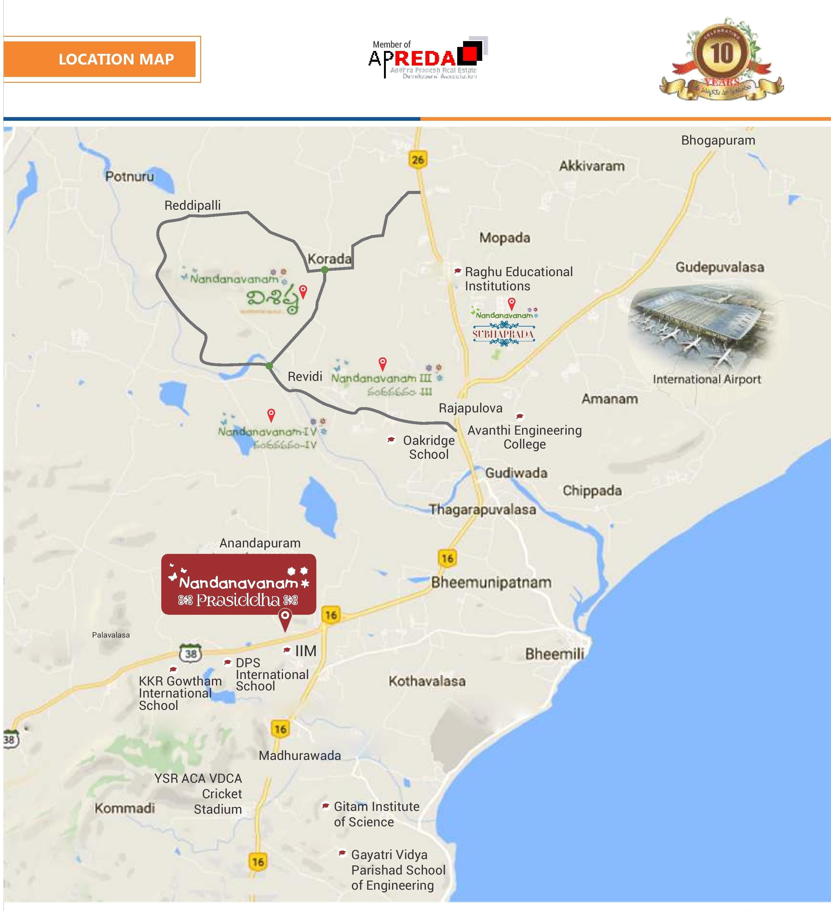 Open plots for sale in Anandapuram / Residential plots  Anandapuram / VUDA approved plots in Anandapuram / Anandapuram junction Plots. Flats and villas in Anandapuram