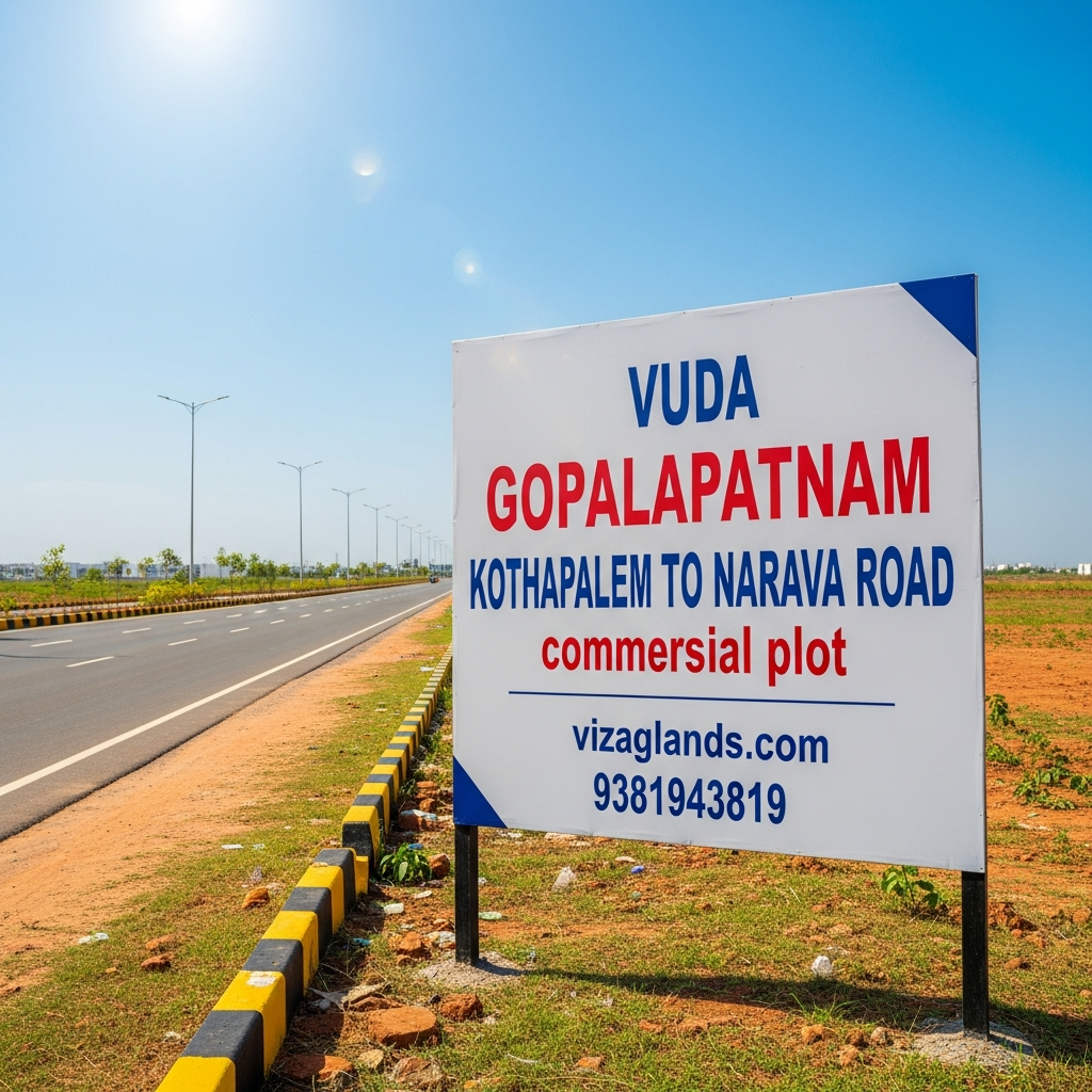 Commercial plots for sale in Narava, Vizag, VMRDA approved commercial plots Narava, Commercial land near Gopalapatnam