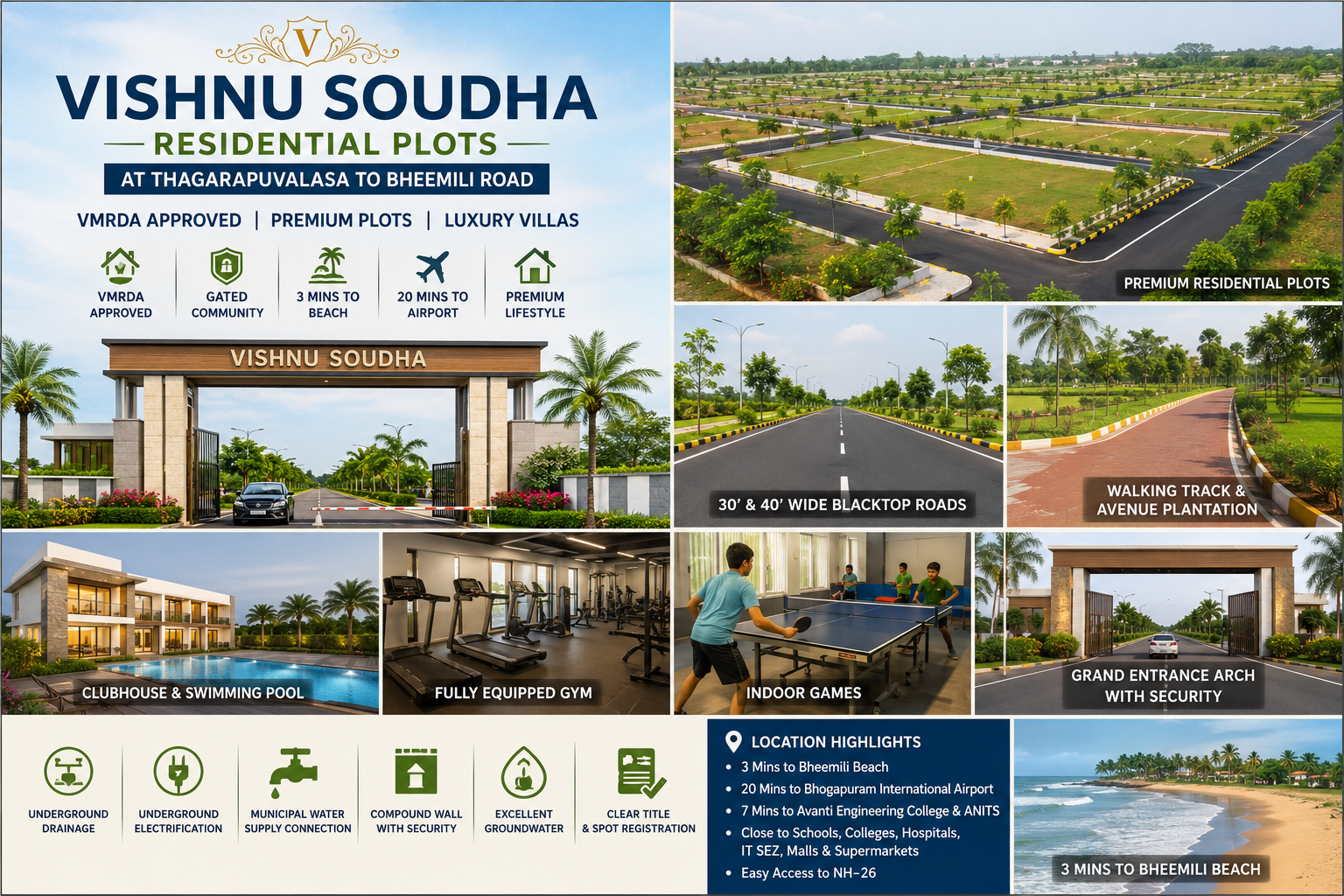 VILLA PLOTS IN THAGARAPUVALASA, PLOTS FOR SALE IN THAGARAPUVALASA