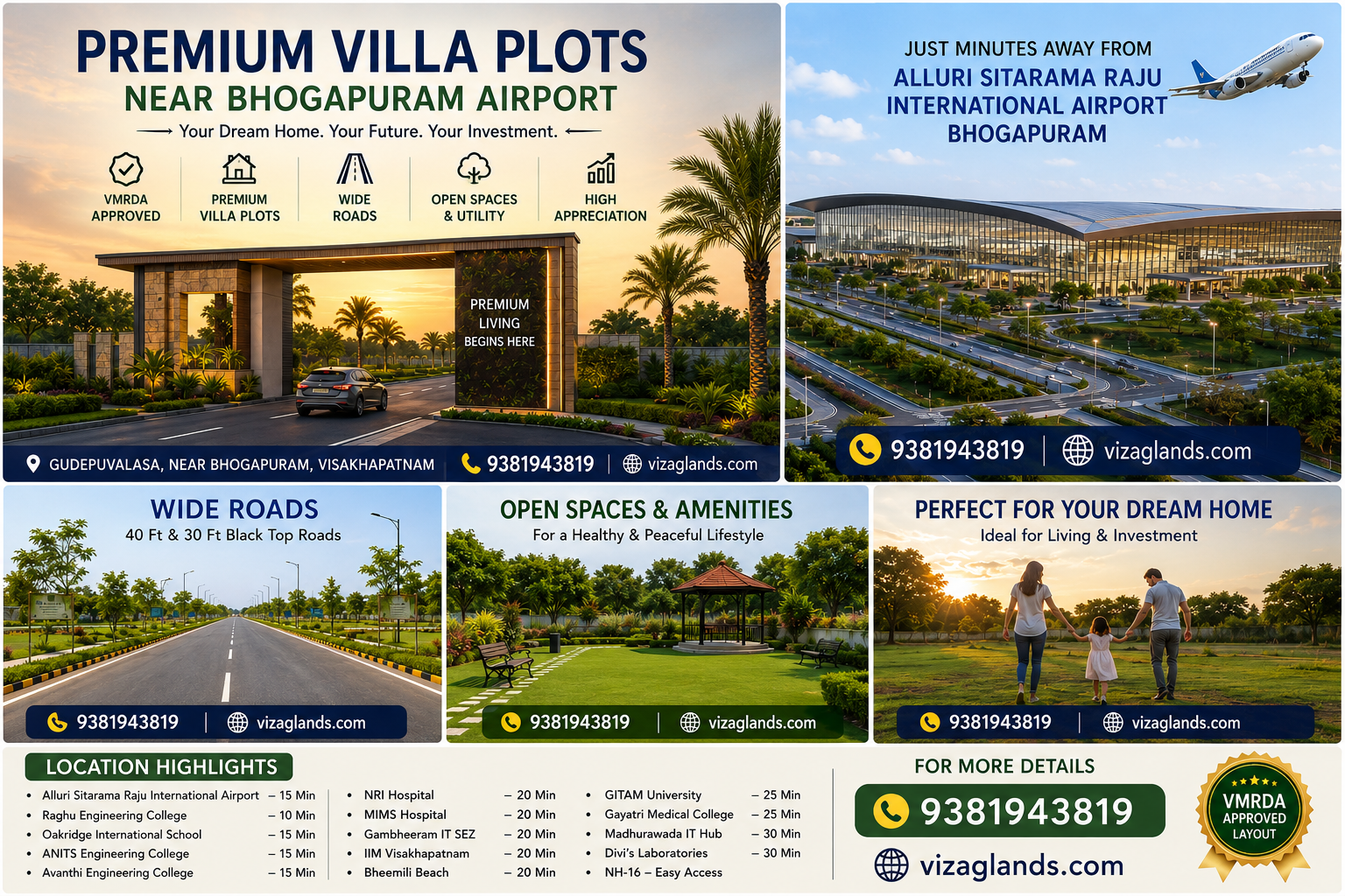 PLOTS IN BHOGAPURAM,OPEN PLOTS IN BHOGAPURAM, VMRDA APPROVED PLOTS IN BHOGAPURAM