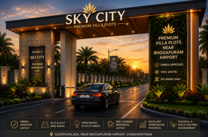 RESIDENTIAL PLOTS IN BHOGAPURAM, PLOTS FOR SALE NEAR BHOGAPURAM AIRPORT