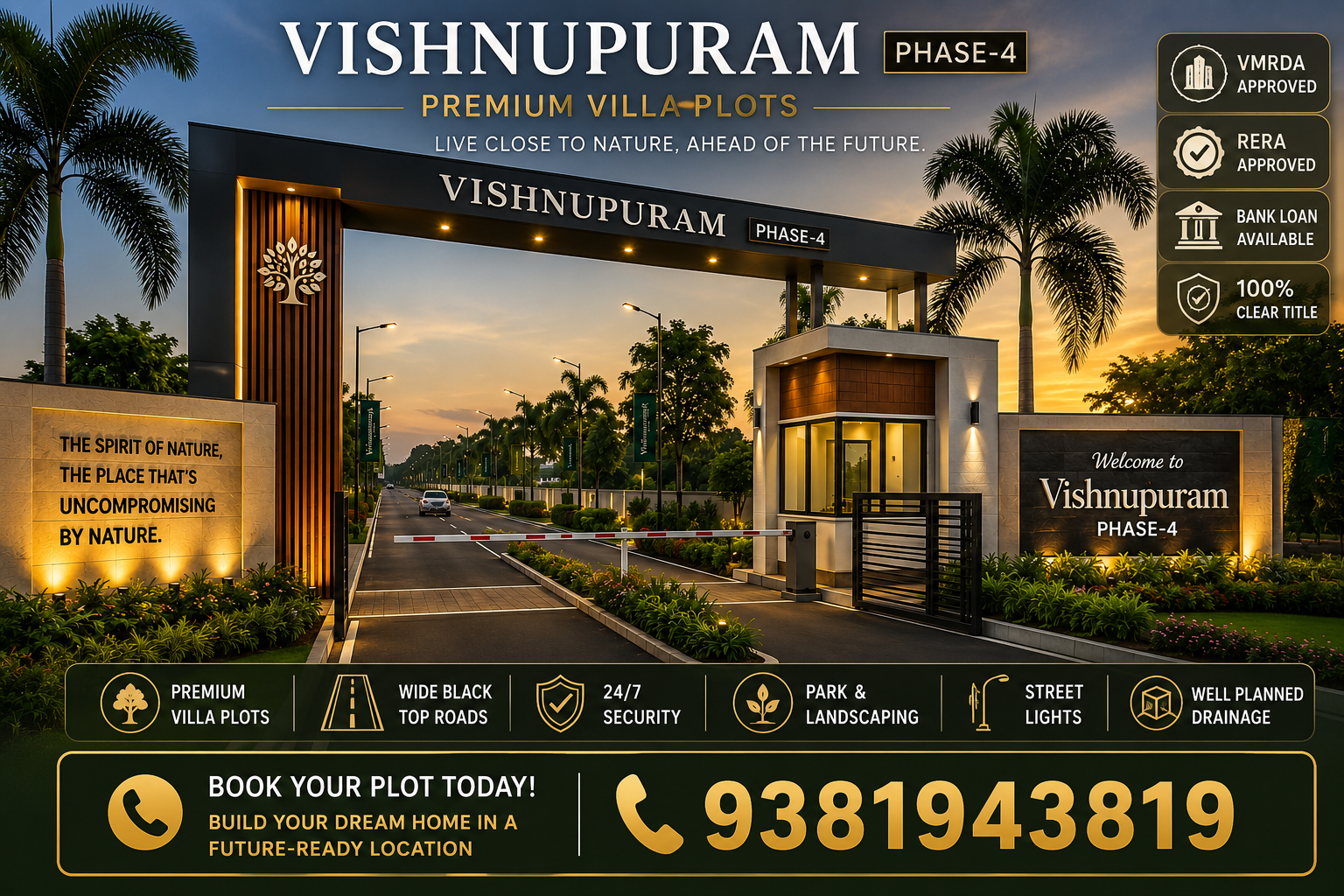VUDA APPROVED PLOTS NEAR BHOGAPURAM , VMRDA APPROVED PLOTS IN BHOGAPURAM