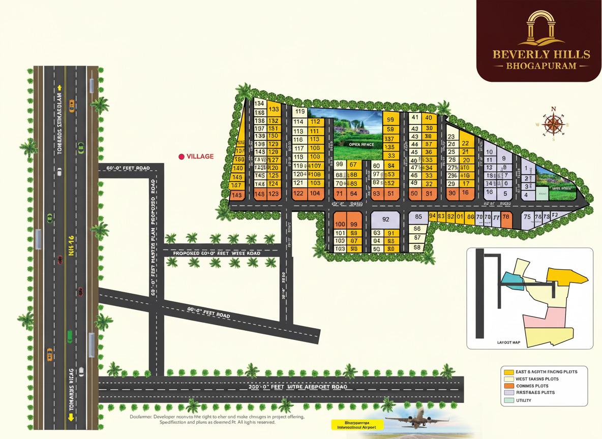 PLOTS IN BHOGAPURAM, VMRDA & RERA APPROVED PROJECTS IN BHOGAPURAM