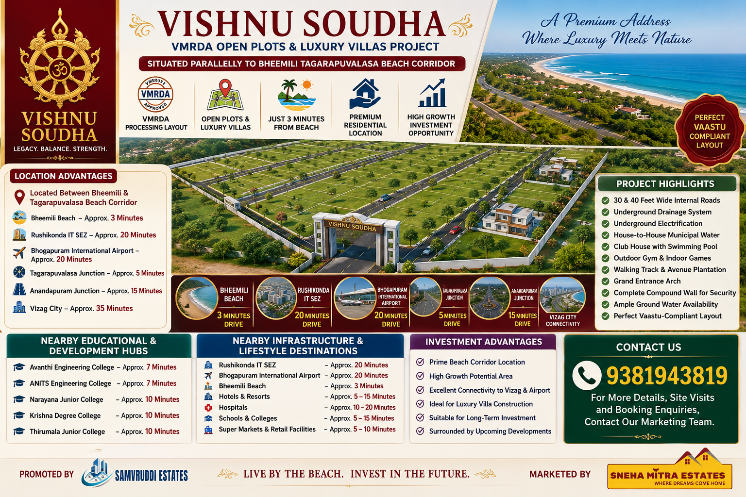 GATED COMMUNITY PLOTS IN THAGARAPUVALASA, LUXURY VILLA PLOTS IN THAGARAPUVALASA