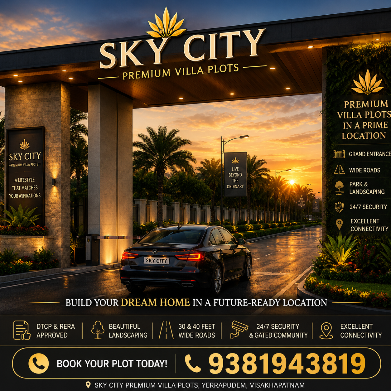 PLOTS FOR SALE IN BHOGAPURAM, VMRDA & RERA APPROVED PLOTS IN BHOGAPURAM