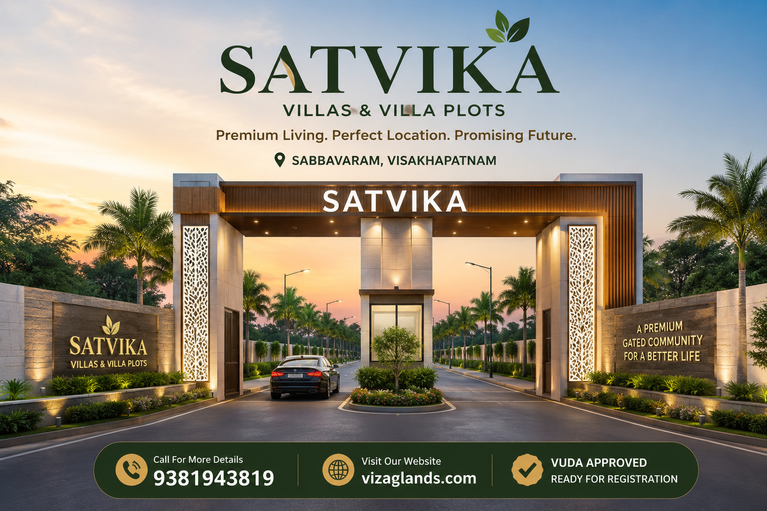 PREMIUM GATED COMMUNITY PLOTS IN VIZAG, OPEN PLOTS FOR SALE IN VIZAG