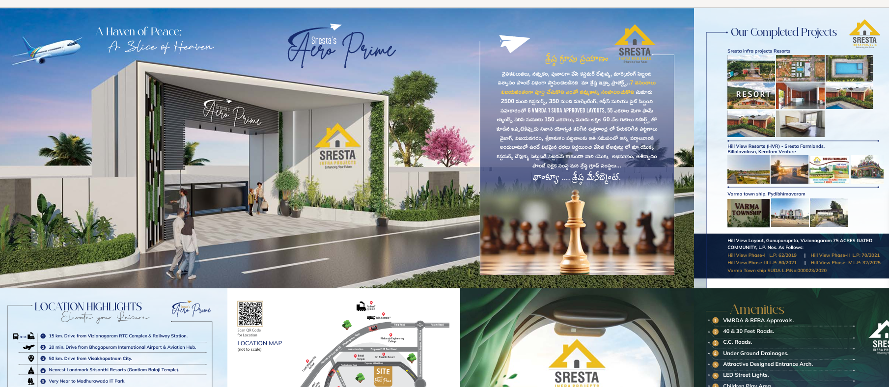 Srestas Aero Prime Bhogapuram, Plots in Bhogapuram, Vmrda Plots in Bhogapuram