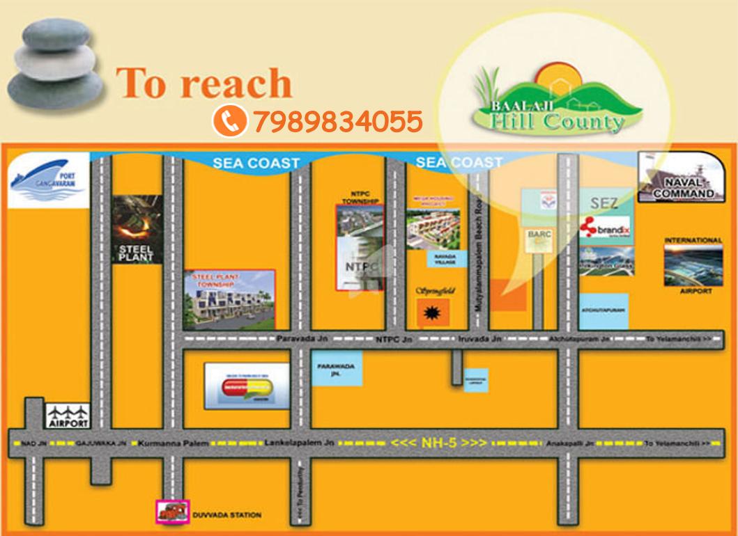 BALAJI HILL COUNTY, Parawada plots for sale ,Residential land in Parawada