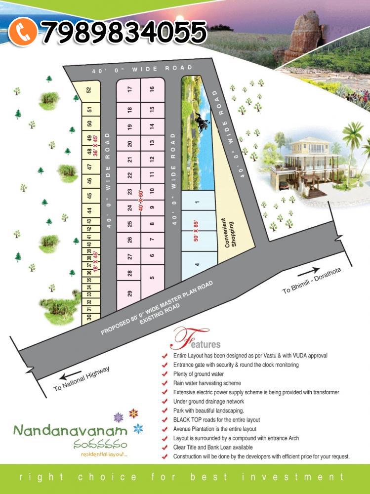 NANDANAVANAM I  Plots for sale in Vellanki Village  Residential plots near Dora Thota