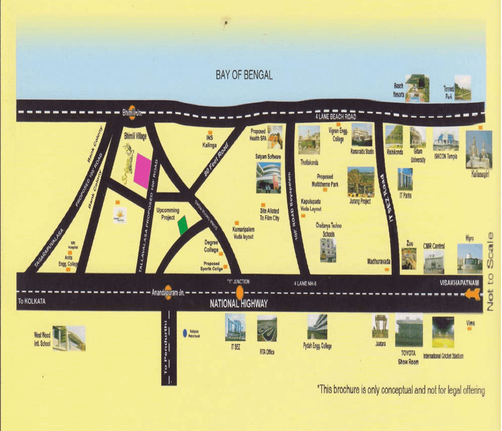 SRIYA GARDENS THAGARAPUVALASA | Plots for Sale Near Beach Road