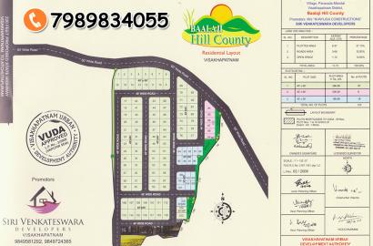 BALAJI HILL COUNTY PARAWADA  Housing for Government Employees in Vishnupuram · SIRI INFRA, Vishnupuram, Bhogapuram