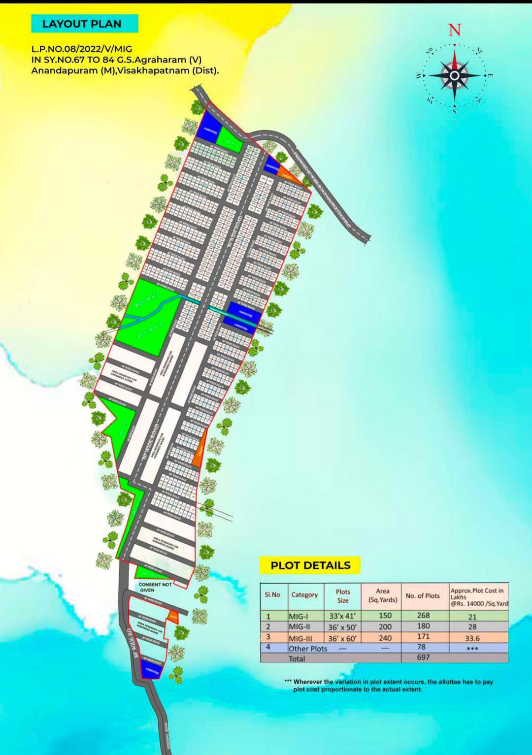 VUDA PLOTS IN GANDIGUNDAM, VMRDA OPEN PLOTS AT GANDIGUNDAM