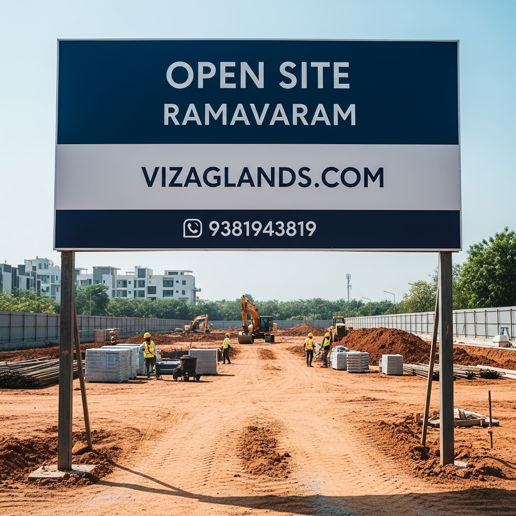 OPEN LANDS AT RAMAVARAM, SITE FOR SALE IN RAMAVARAM & GANDIGUNDA,