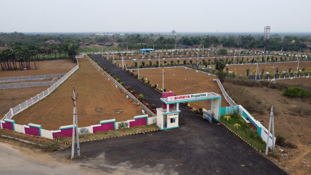 Gated community plots in Bhogapuram