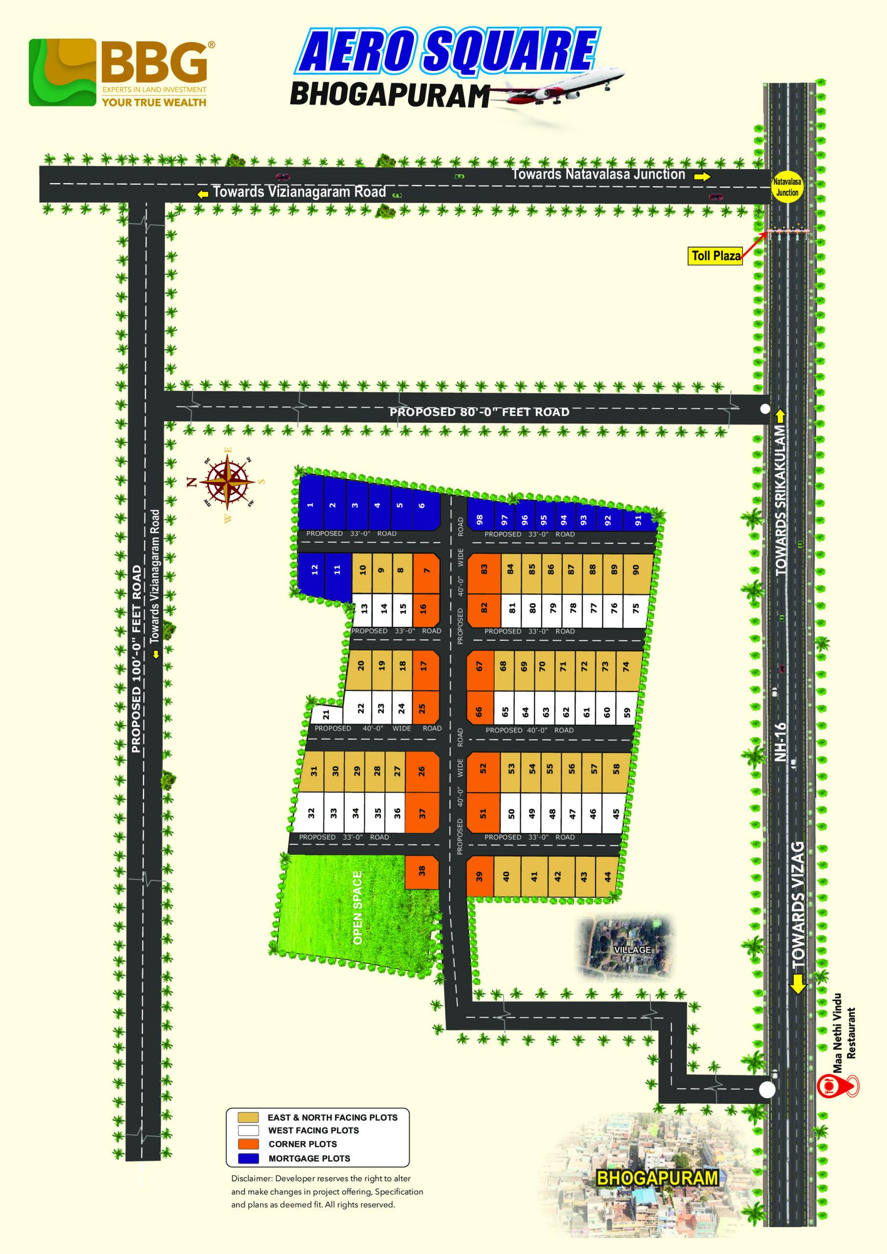 BBG AERO SQUARE Bhogapuram Rsidential Plots / AERO SQUARE Bhogapuram Building Blocks Group | BBG VIZAG