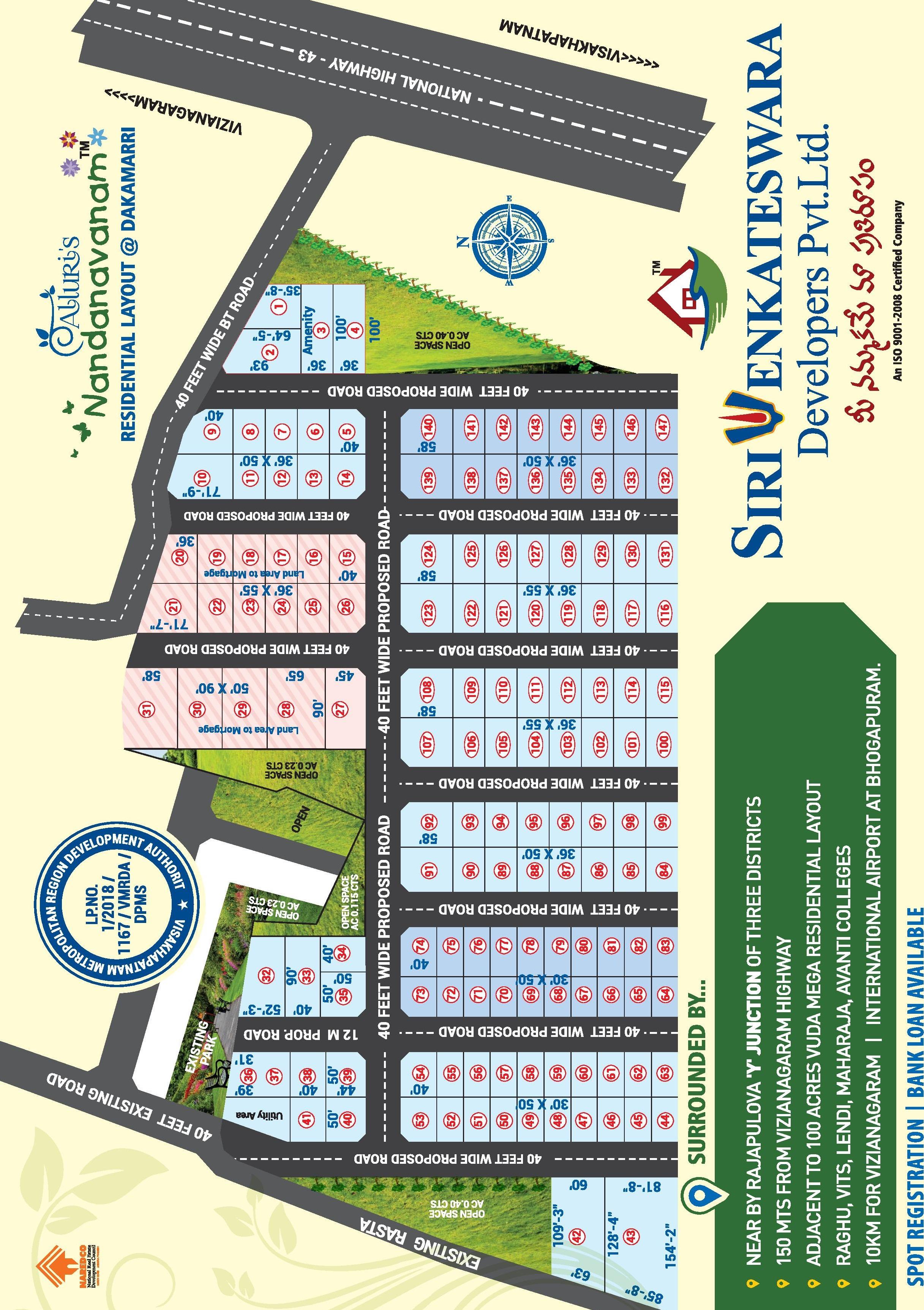 PLOTS IN THAGARAPUVALASA, RESIDENTIAL PLOTS IN THAGARAPUVALASA, NEAR NH-26