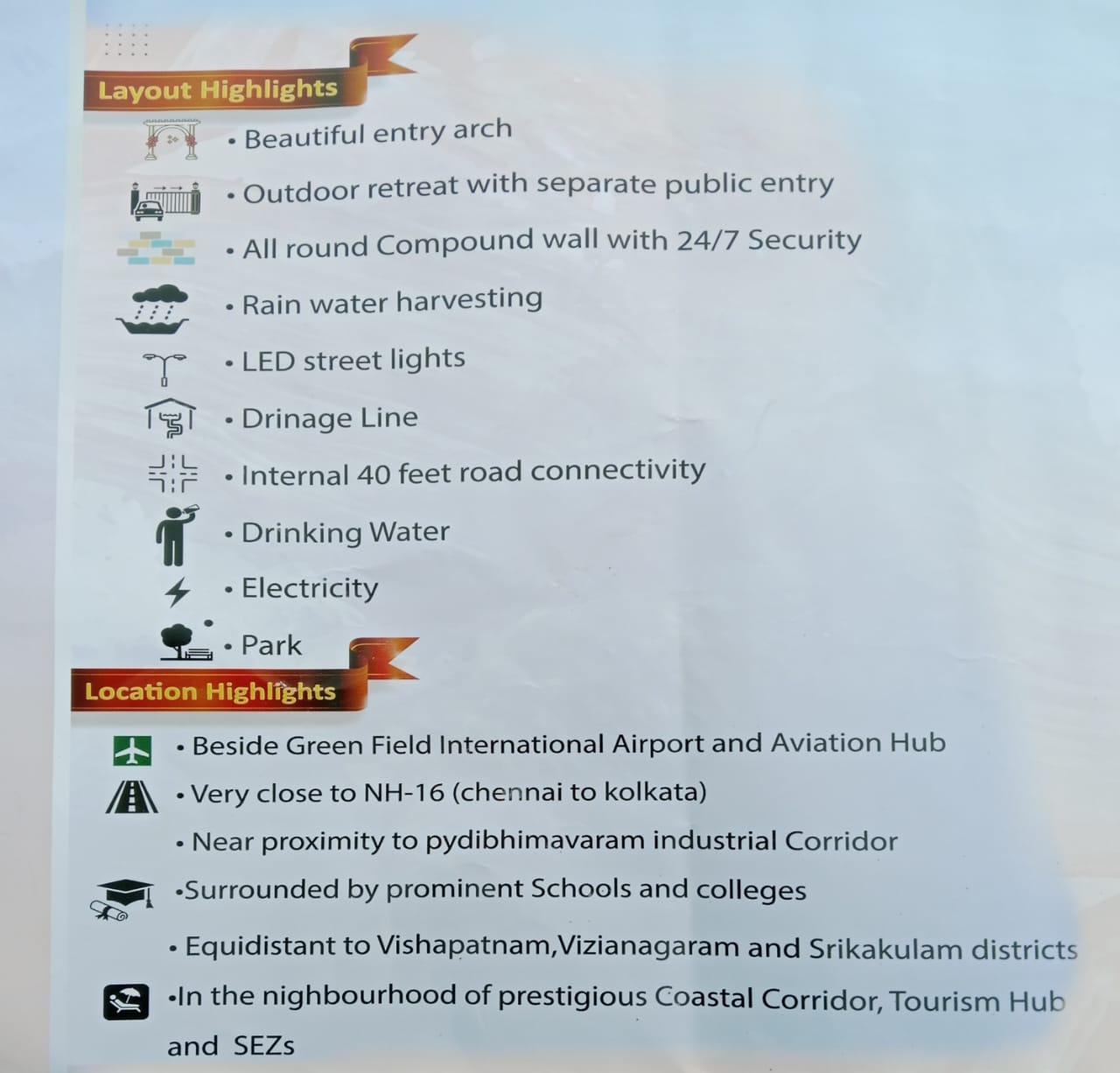 BBG AERO COMMERCIAL BHOGAPURAM commercial plots for sale near Visakhapatnam