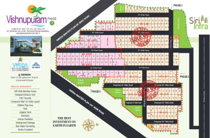 Residential plots in Bhogapuram , VMRDA approved plots in Bhogapuram  , Open plots for sale in Bhogapuram
