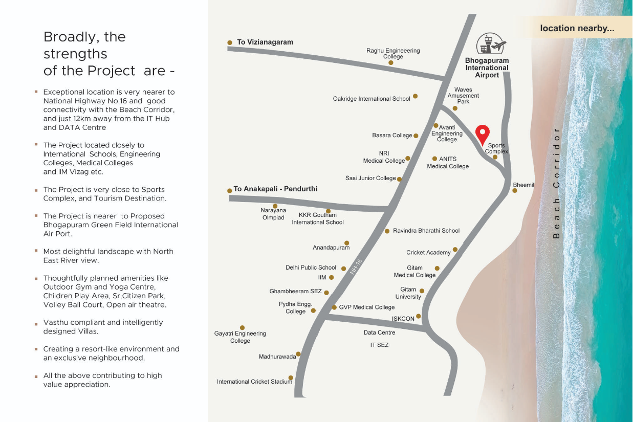 Vasanth Vihar River Front Bheemili, Visakhapatnam,VILLA  PLOTS IN BHEEMILLI,