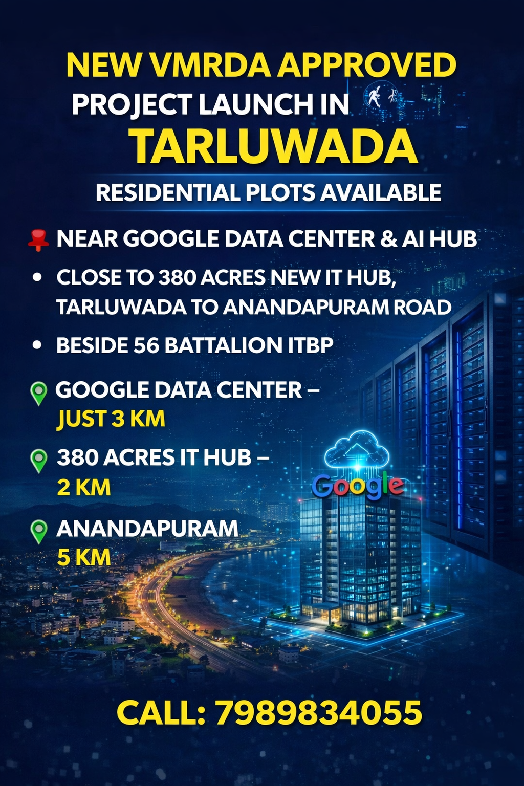 Tarluvada IT Hub In Tarluvada & Data Center Hub InTarluvada  , AI HUB In Tarluvada