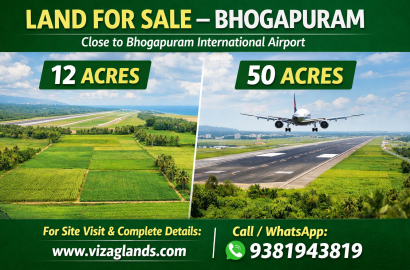 LAND IN BHOGAPURAM, LAND FOR SALE IN BHOGAPURAM, BHOGAPURAM LAND PLOTS FOR SALE, BUY LAND IN BHOGAPURAM,
