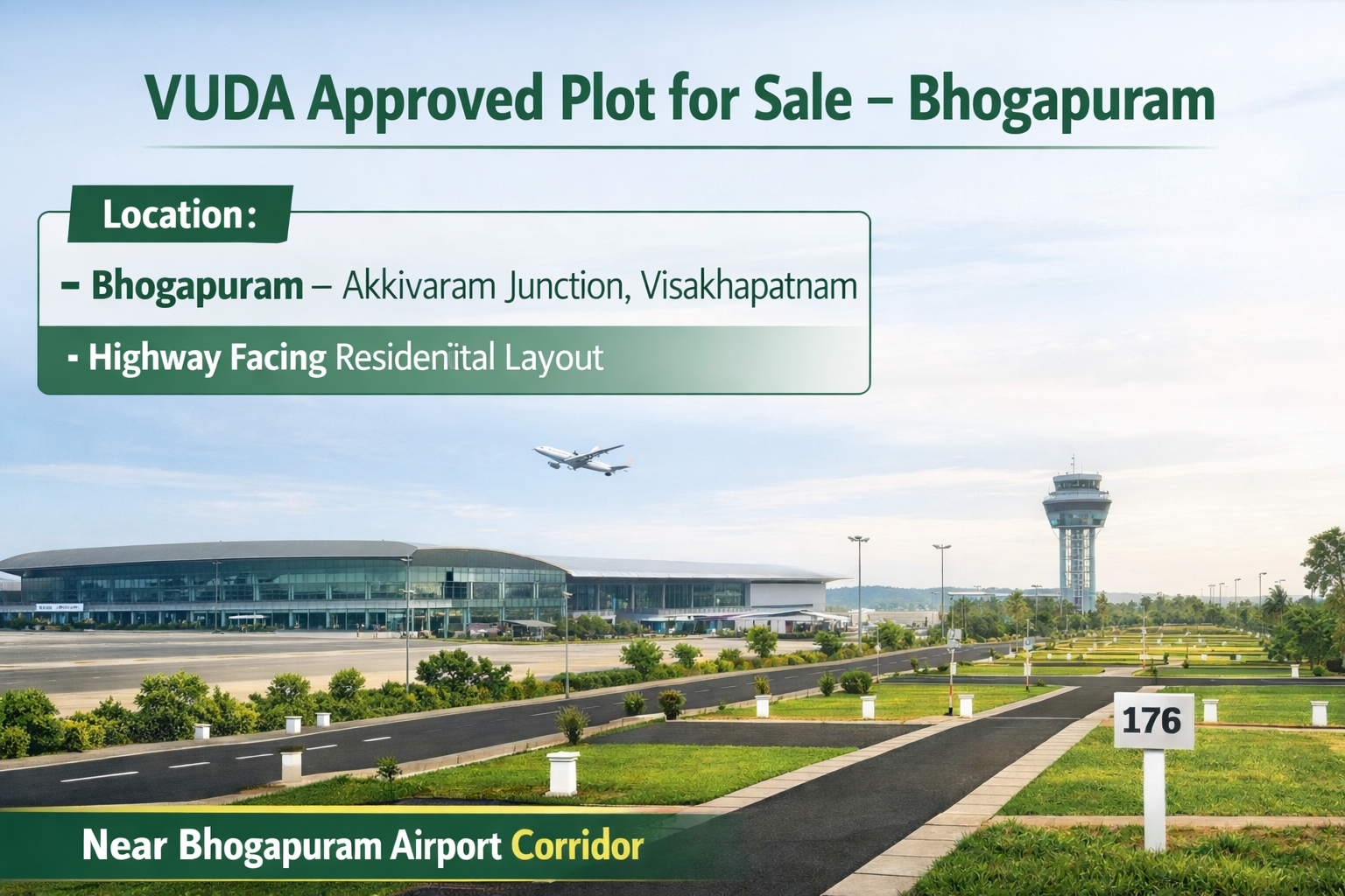 Plot in Bhogapuram. Plot for Sale – Bhogapuram,Highway Facing Plot in Bhogapuram