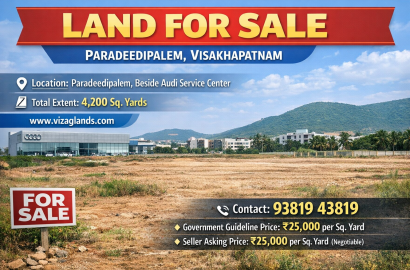 PLOTS IN PARADEEDIPALEM, VISAKHAPATNAM LAND FOR SALE PARADEEDIPALEM,PLOTS FOR SALE PARADEEDIPALEM