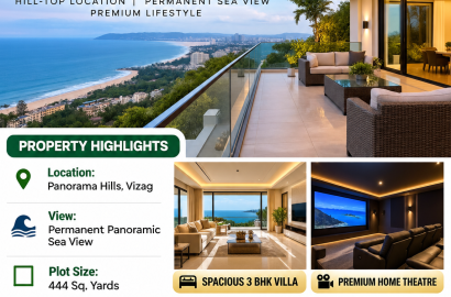 PRIME SEA VIEW LUXURY VILLA – PANORAMA HILLS, MADHURAWADA, VIZAG