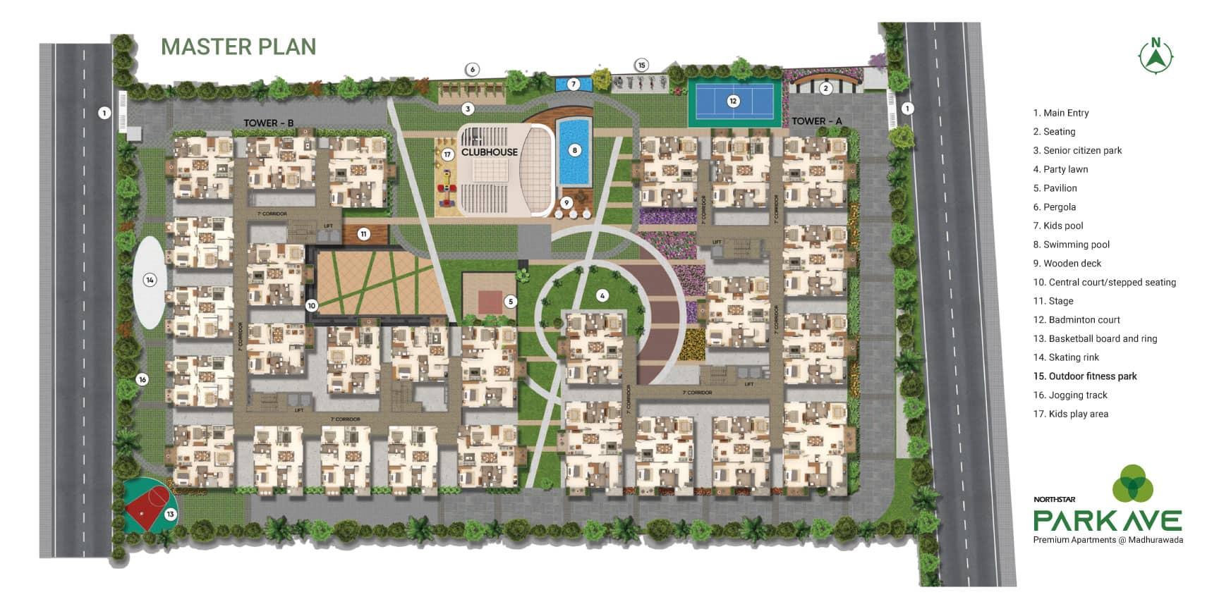 NORTHSTAR PARK AVENUE LUXURY APARTMENTS MADHURAWADA  Northstar Park Avenue apartments