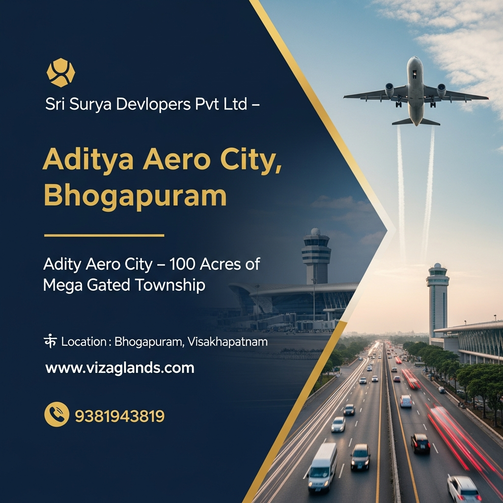Aditya Aero City Bhogapuram, Sri Surya Developers Pvt Ltd – Aditya Aero City, Bhogapuram