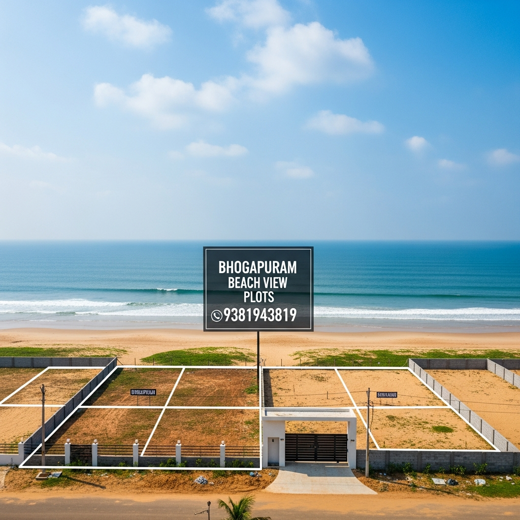 Commercial Lands in Bheemili, Visakhapatnam; Commercial Plots in Bheemili Visakhapatnam, Commercial Beach View Properties in Bheemili