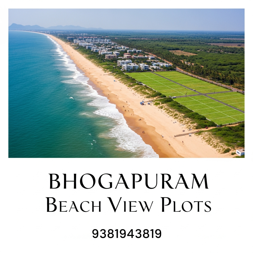 Beach  City Bhogapuram,  Beach View Plots Bhogapuram,Beach-facing plots in Bhogapuram,