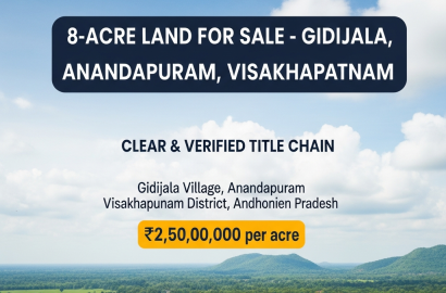 Land for Sale – Gidijala, Anandapuram, Visakhapatnam,Land for sale in Anandapuram, Visakhapatnam