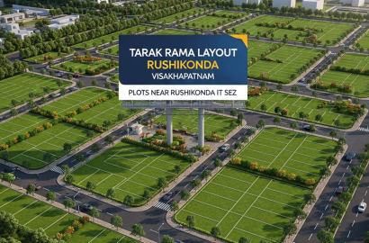 Tarak Rama Layout, Rushikonda, Visakhapatnam,Plots near Rushikonda IT SEZ" Beachfront plots in Visakhapatnam