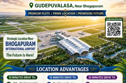 PLOTS IN BHOGAPURAM ,PREMIUM VILLA PLOTS NEAR BHOGAPURAM,