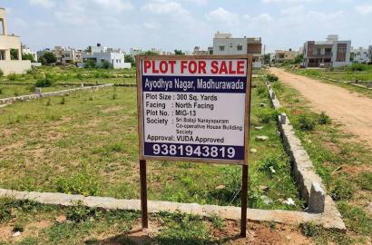 VUDA APPROVED PLOT FOR SALE – AYODHYA NAGAR, MADHURAWADA