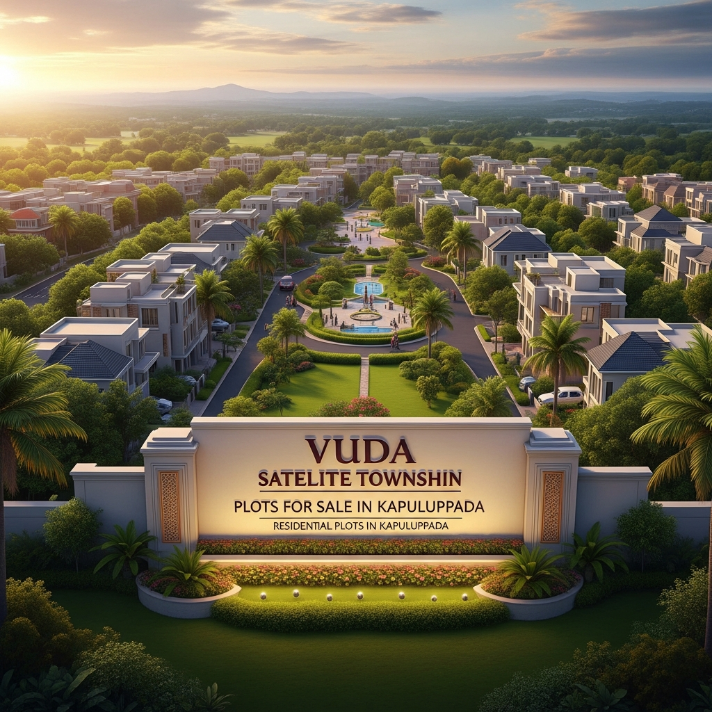 VUDA Satellite Township plots for sale in Kapuluppada, Residential plots in Kapuluppada Visakhapatnam, VUDA approved plots in Kapuluppada Vizag