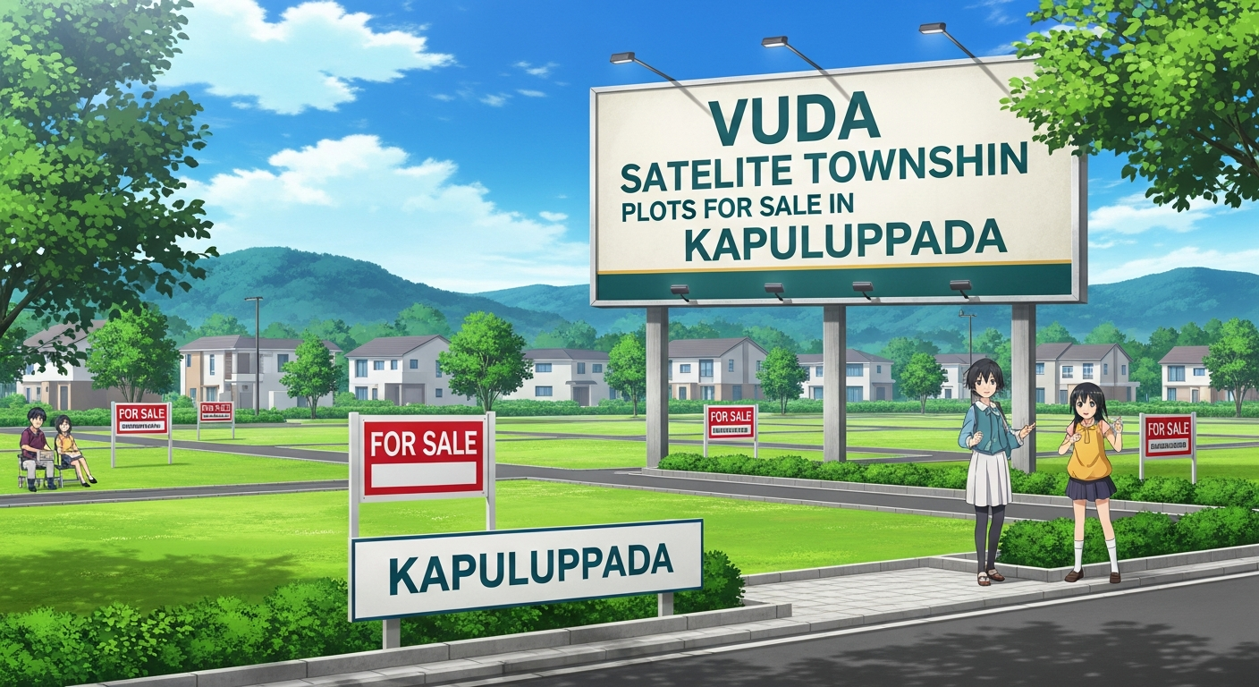 Plot for sale in Kapuluppada  Kapuluppada satellite township plots , plots in Kapuluppada layout,  Residential plots for sale Kapuluppada